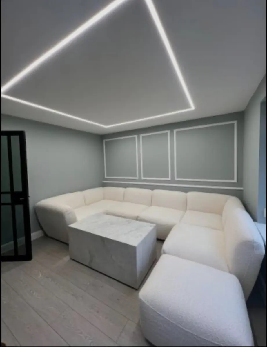 Boucle Modular Sofa with Foot stall