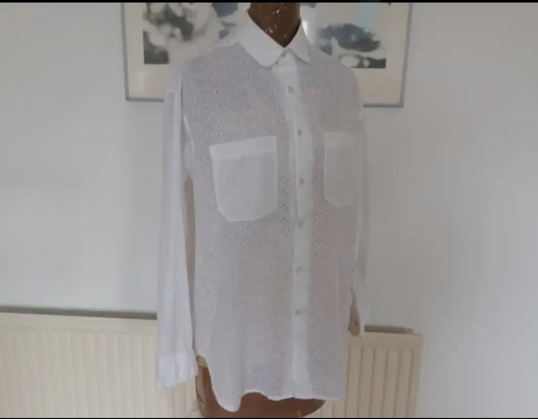 Vintage 90's LEE COOPER Broderie Anglaise Cotton S