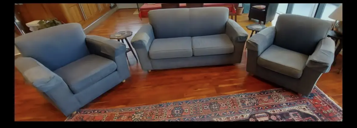 Classic Habitat Pacino Sofa Bed and two Armchairs