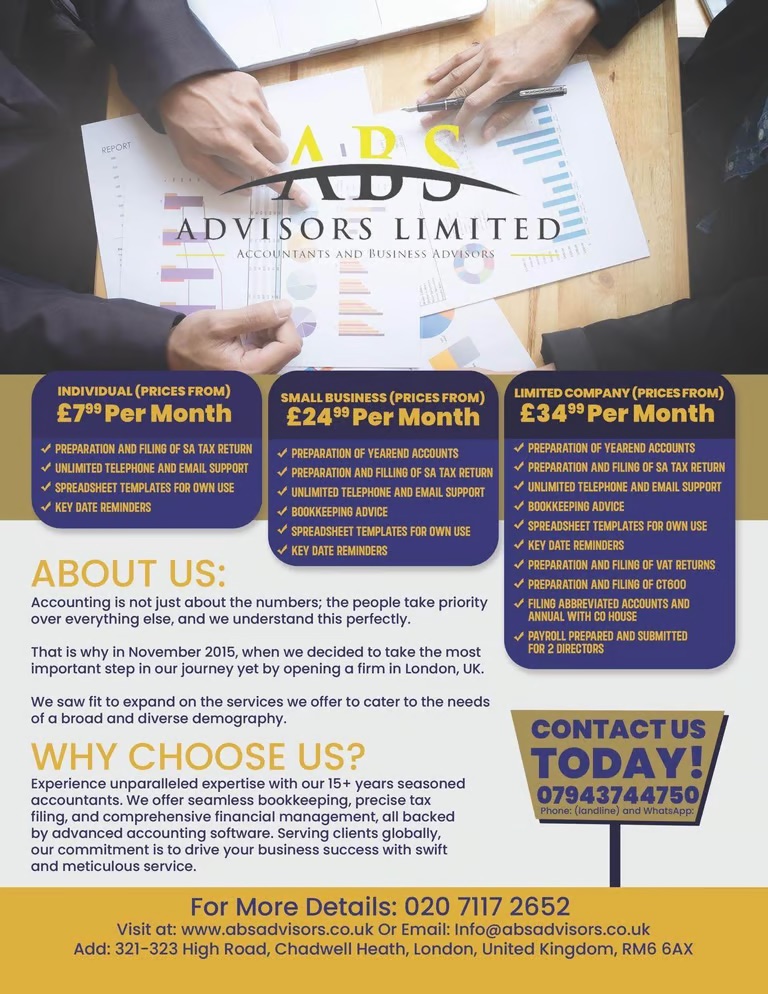Self assessment , tax , vat , Bookkeeping , MTD
